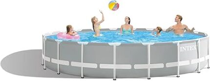 Intex 20 ft. X 52-inch Prism Frame Premium Pool Set, Multi-Colour